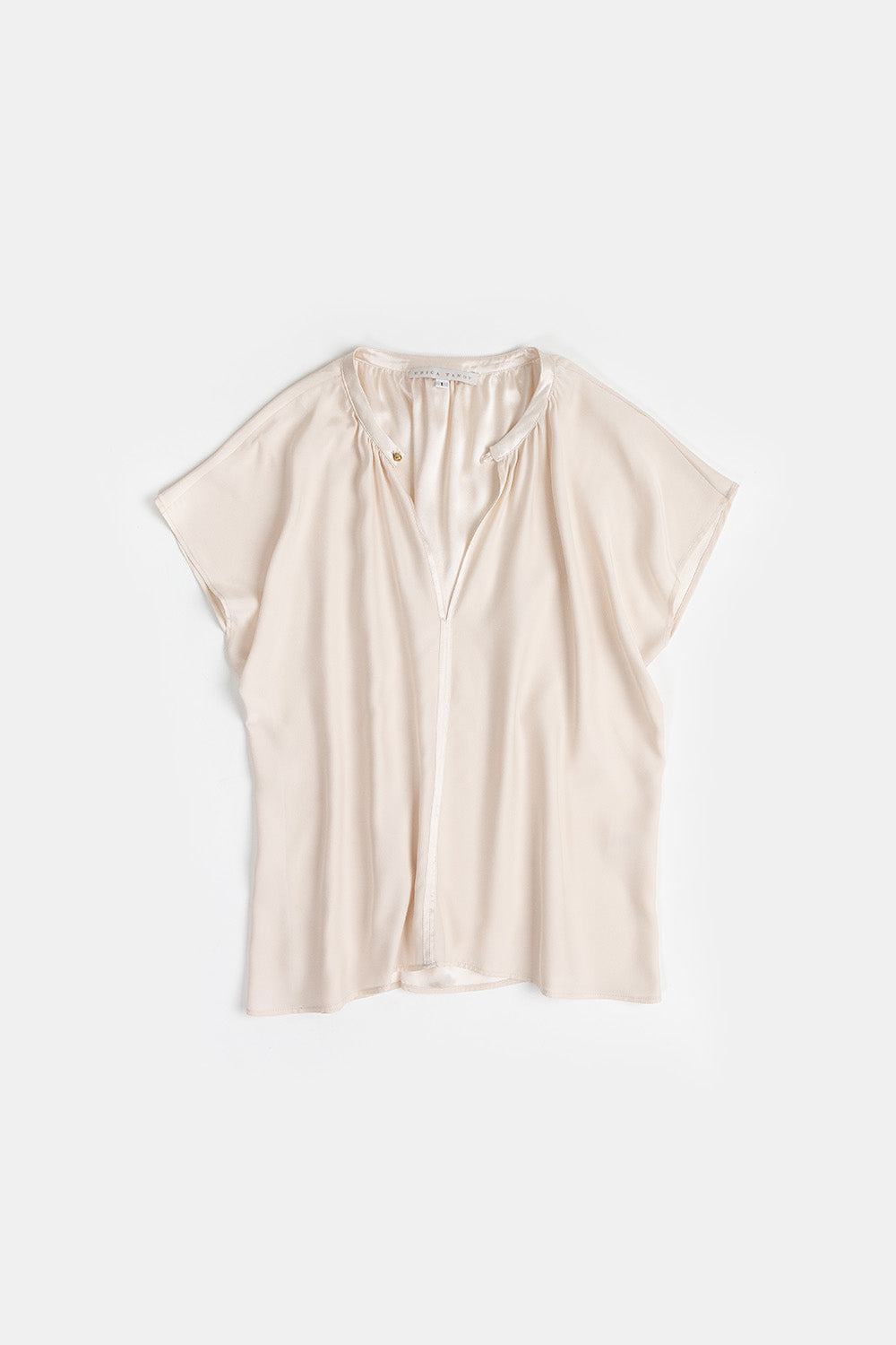 Patti Silk Charmeuse Blouse In Alabaster