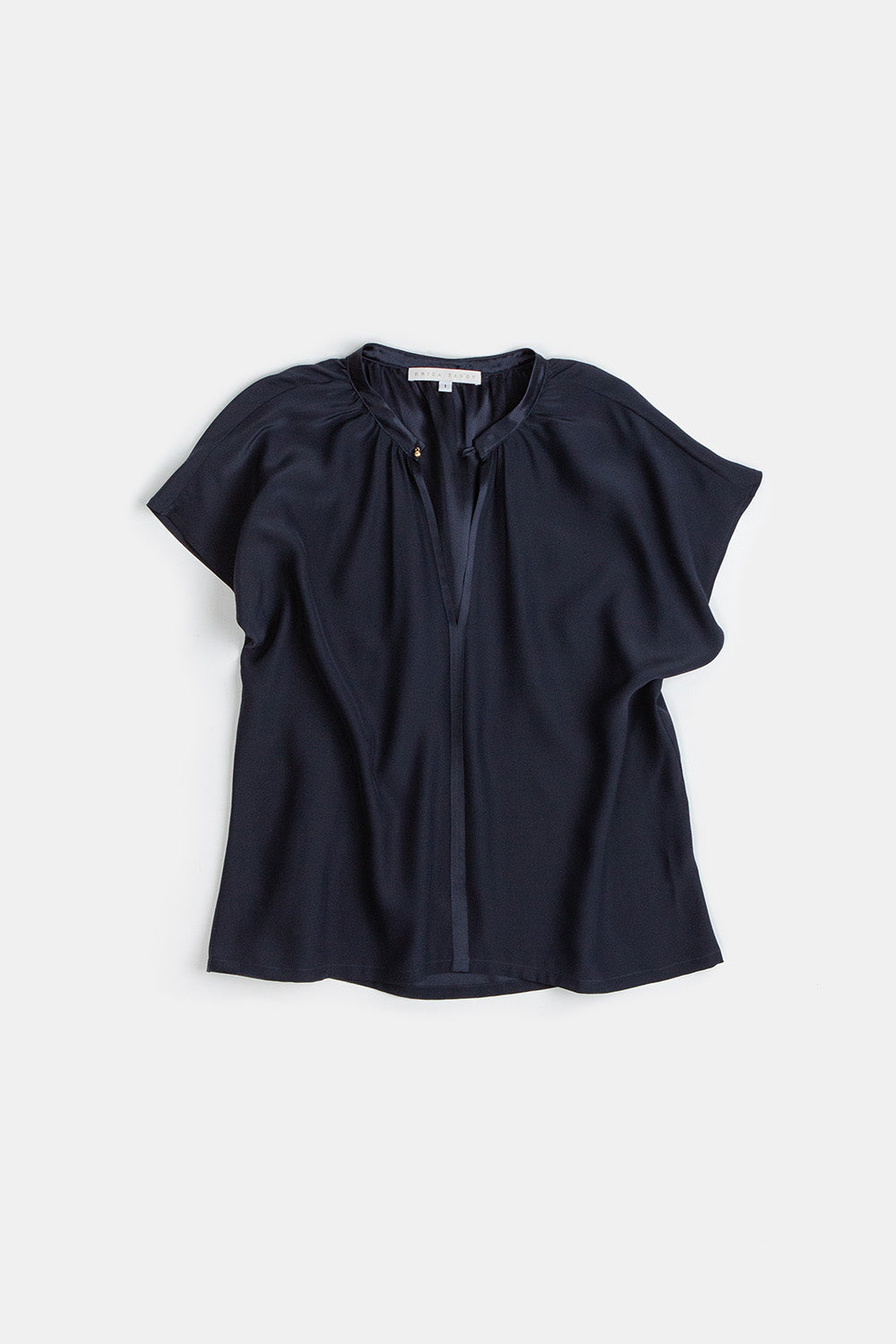 Patti Silk Charmeuse Blouse In Midnight