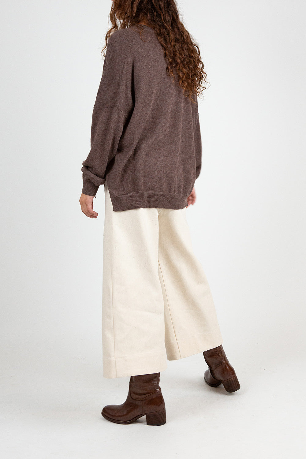 Ramona Cotton Canvas Pant In Natural