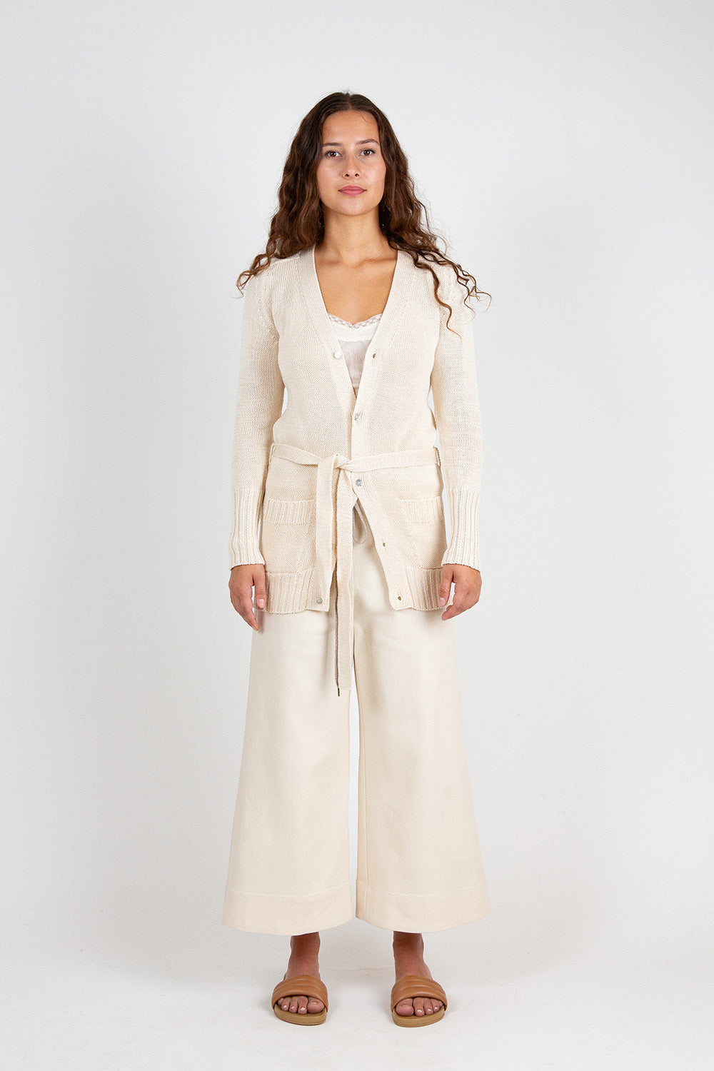 Ramona Cotton Canvas Pant In Natural
