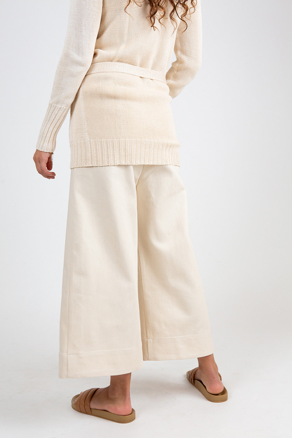 Ramona Cotton Canvas Pant In Natural