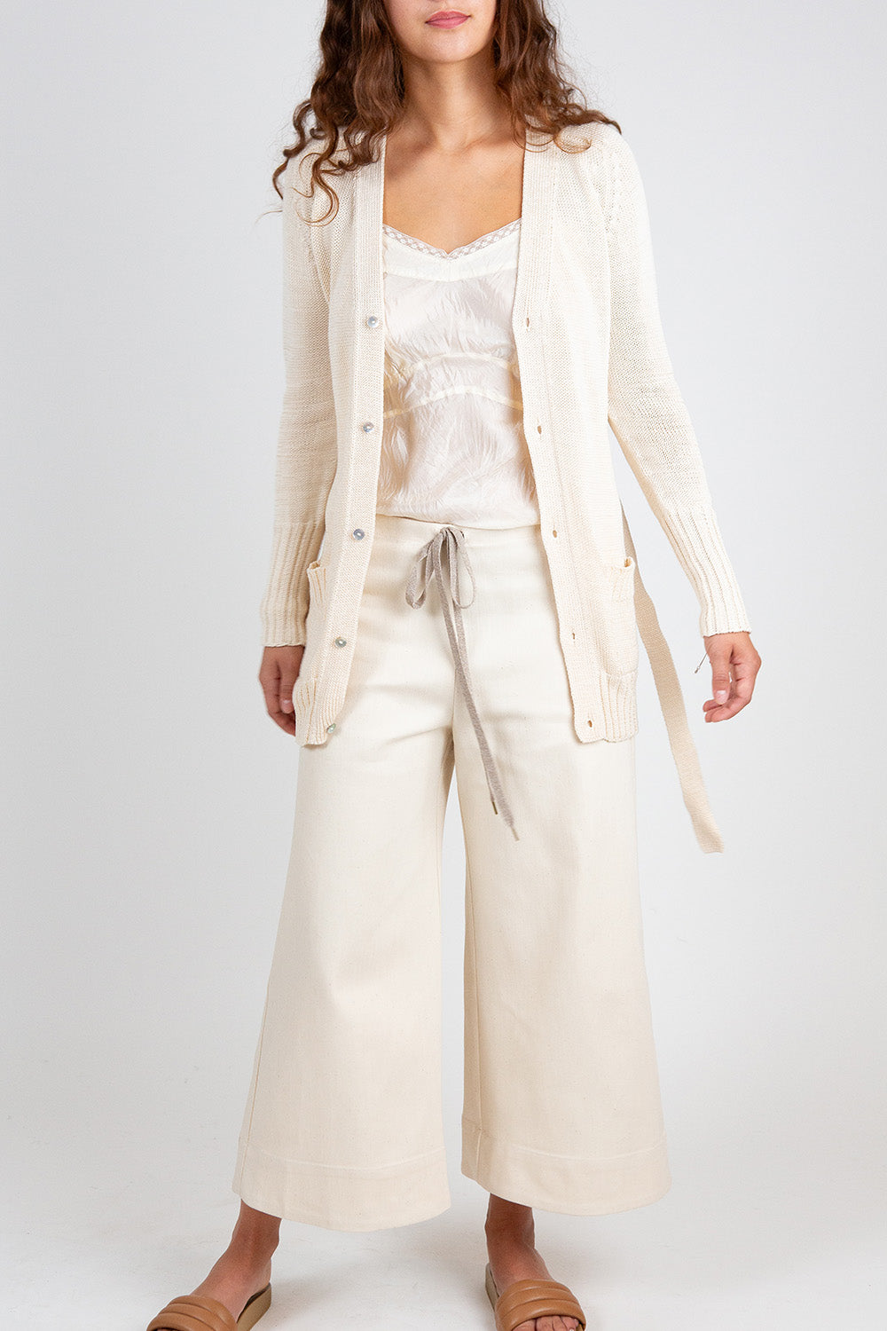 Ramona Cotton Canvas Pant In Natural