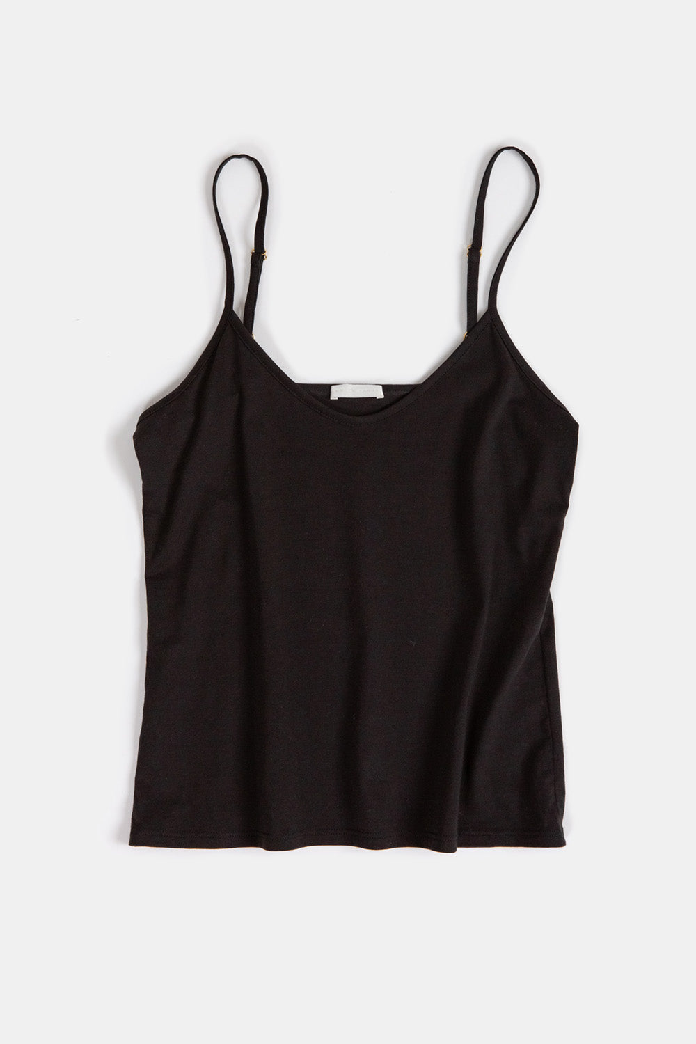 Pima Cotton Camisole in Black