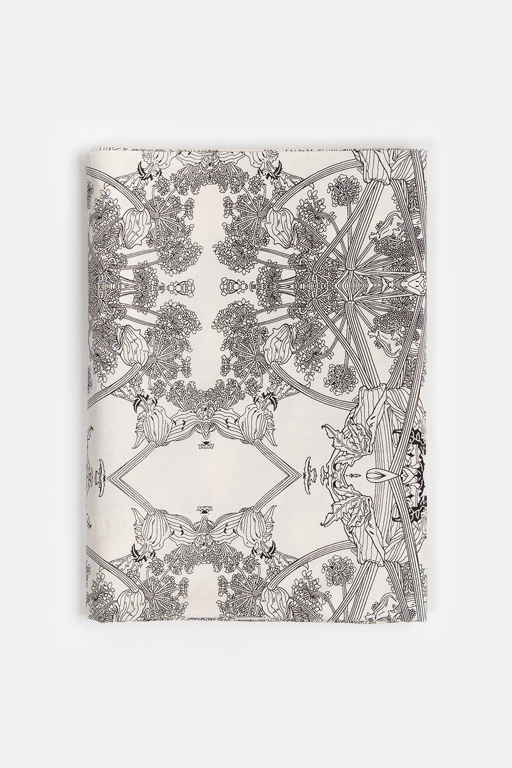 Cotton Tablecloth in Natural And Black Botanicus