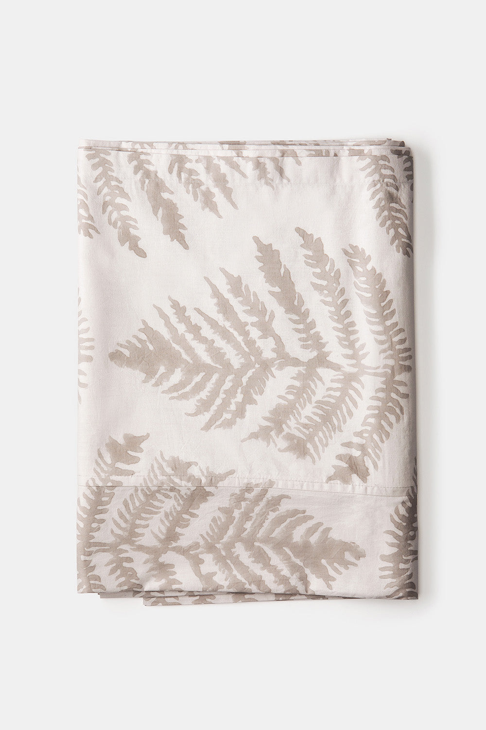 Cotton Tablecloth in Dove Fern