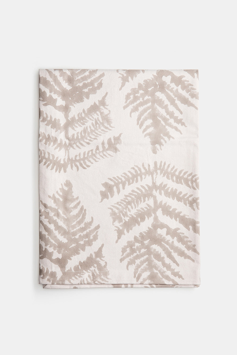 Cotton Table Runner in Dove Fern