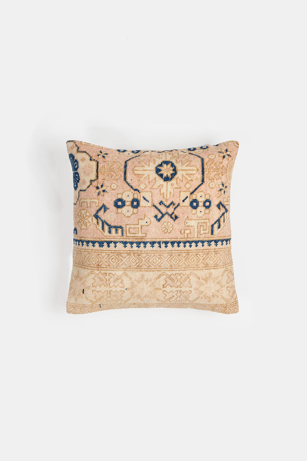 Vintage Turkish Flatweave Throw Pillow In Sürmâî