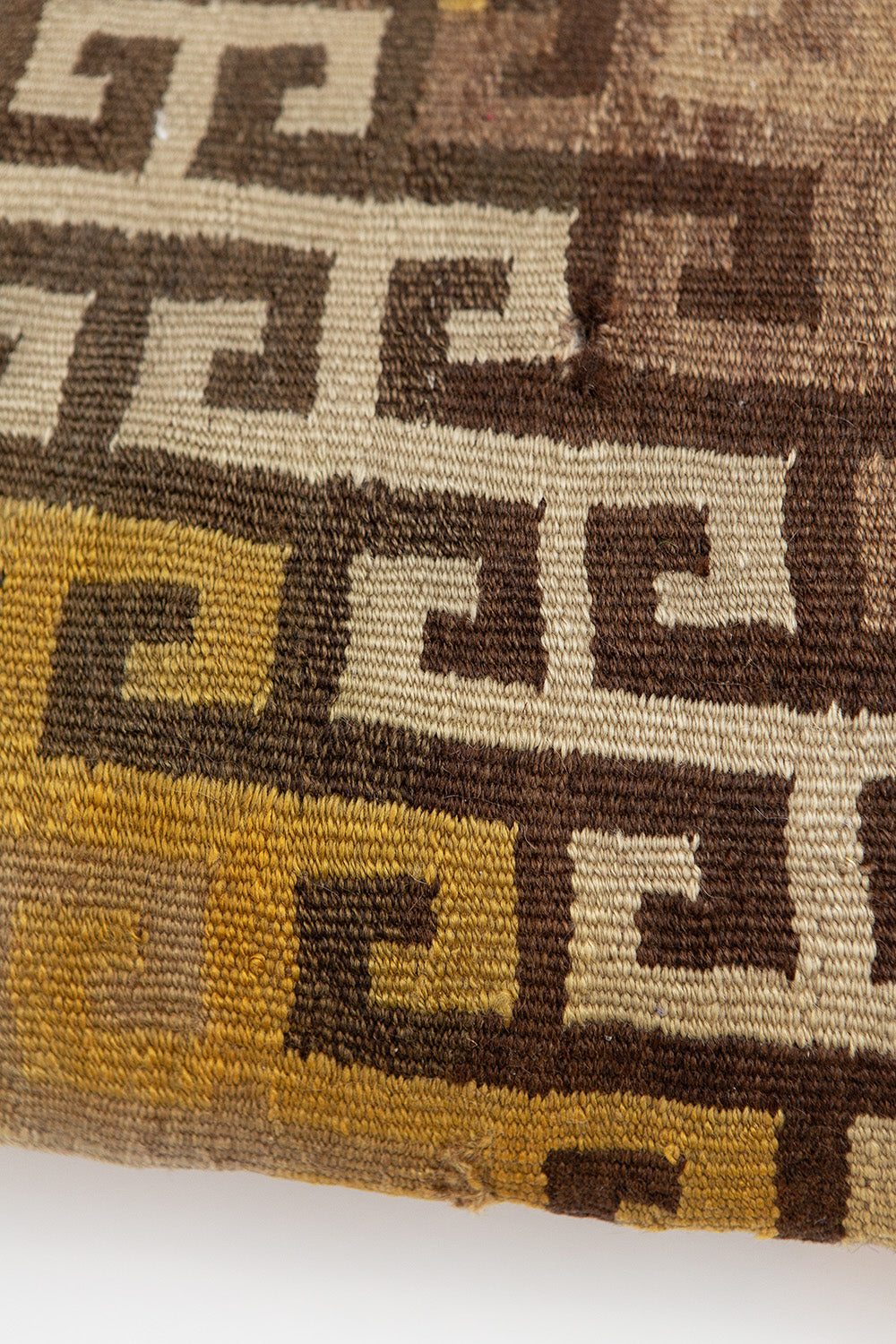 Vintage Turkish Flatweave Throw Pillow In Dama
