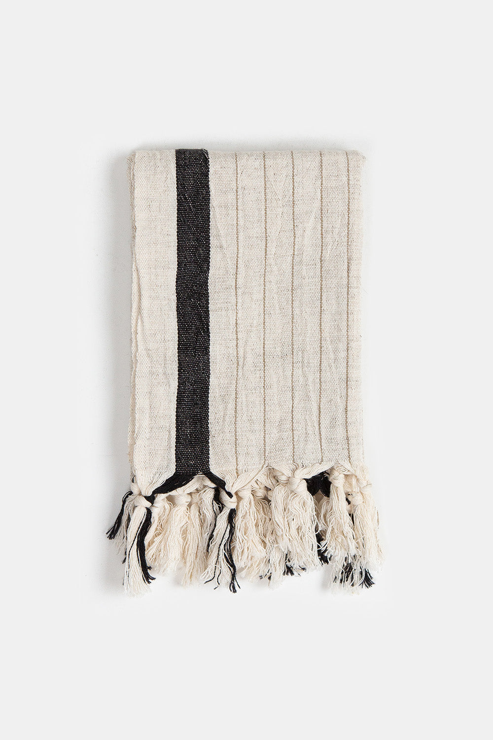 Cotton Turkish Hand Towel in Siyah Serit