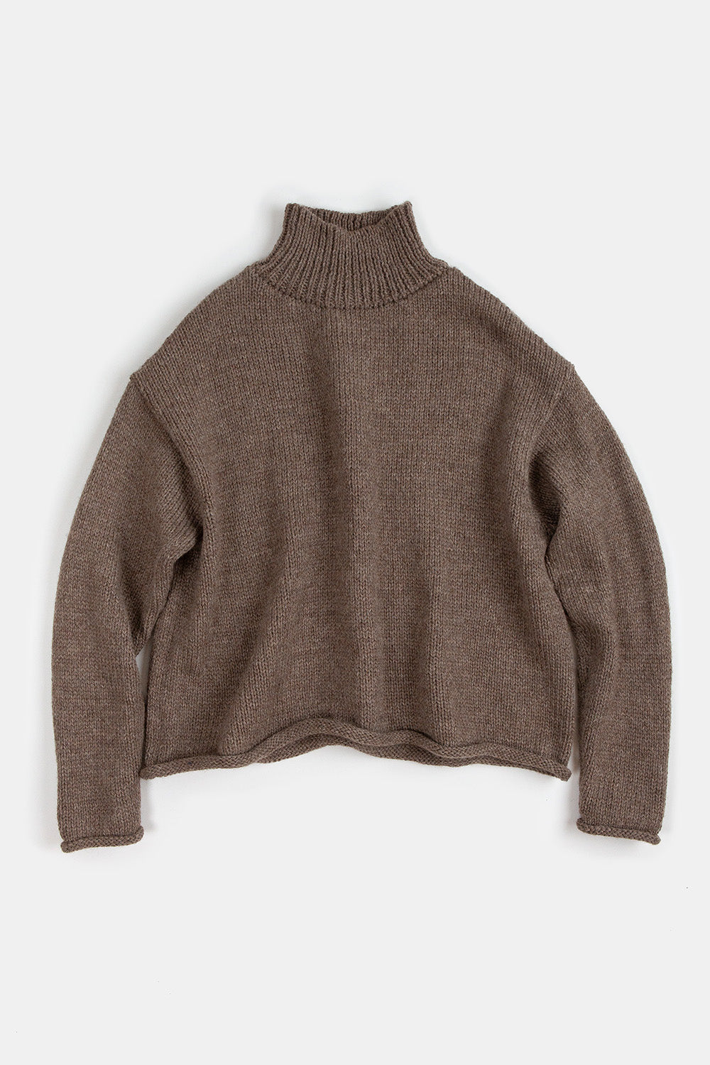 Highland Wool Turtleneck In Mushroom