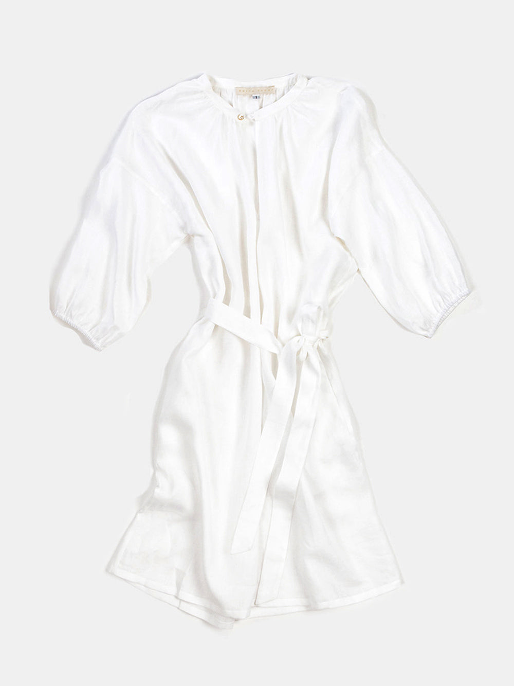 Tynan Handkerchief Linen Dress In White