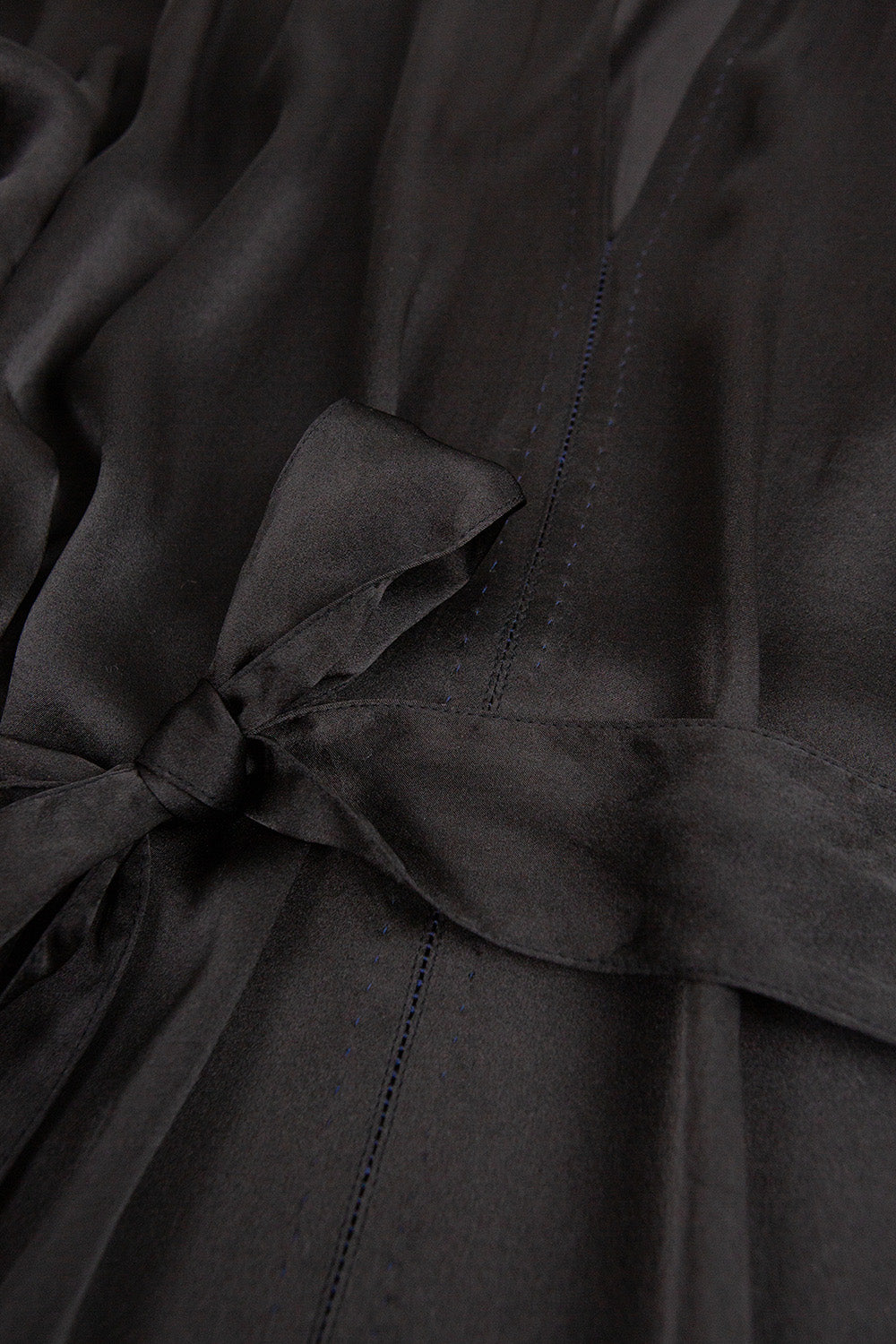 Tynan Silk Charmeuse Dress in Black