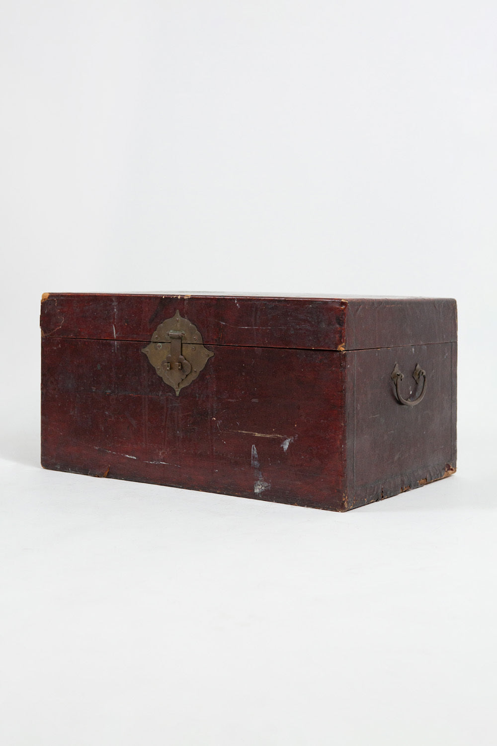 Small Oxblood Lacquered Chest