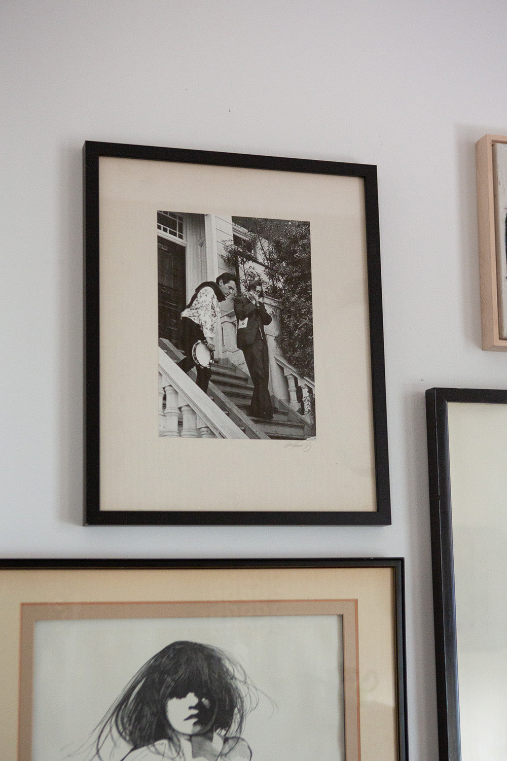 Larry Keenan "Michael McClure, Bruce Conner leaving Hazelwood's. 1965. San Francisco".