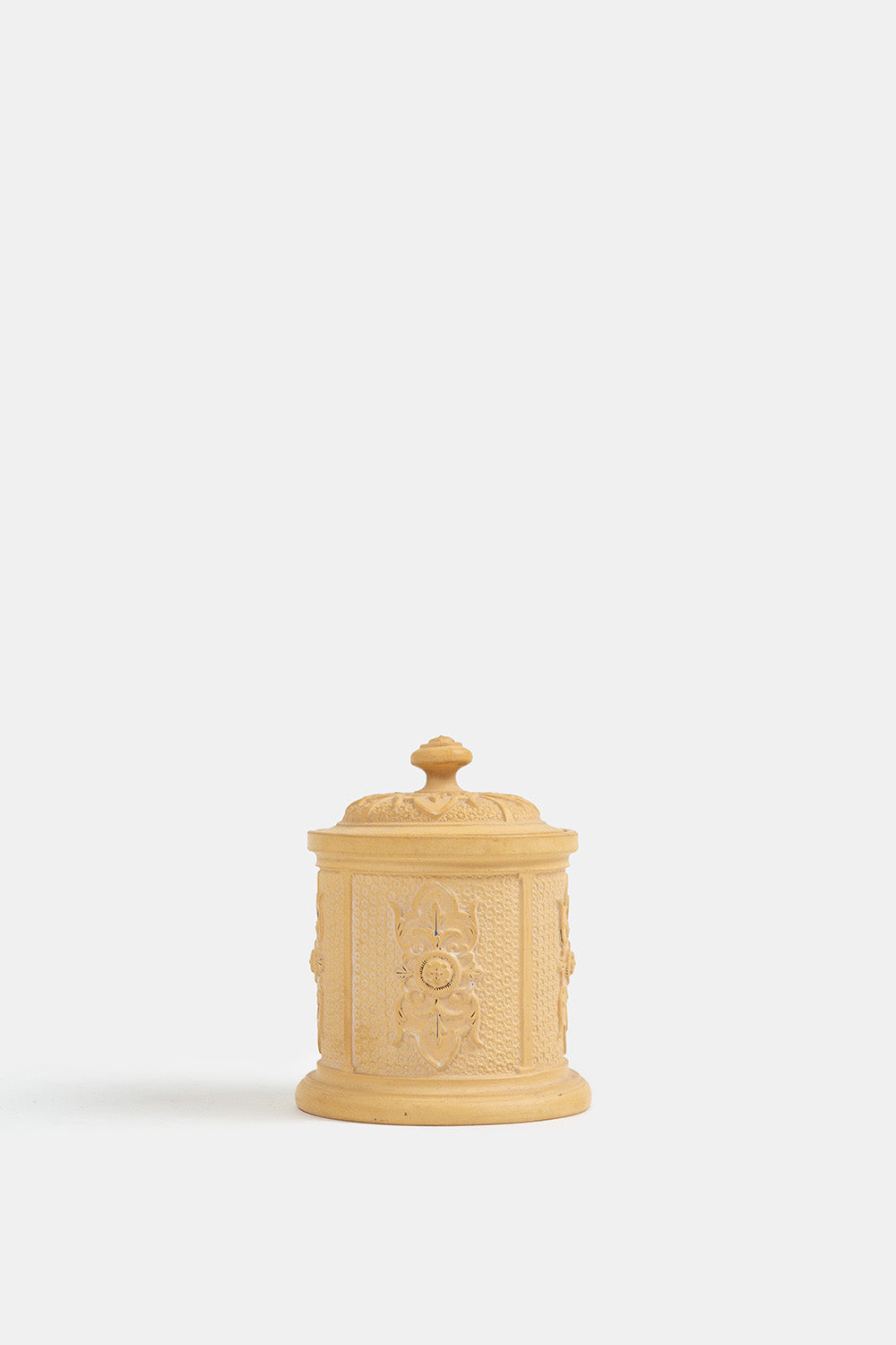 19th Century Biscuit Ware Lidded Sugar Dish