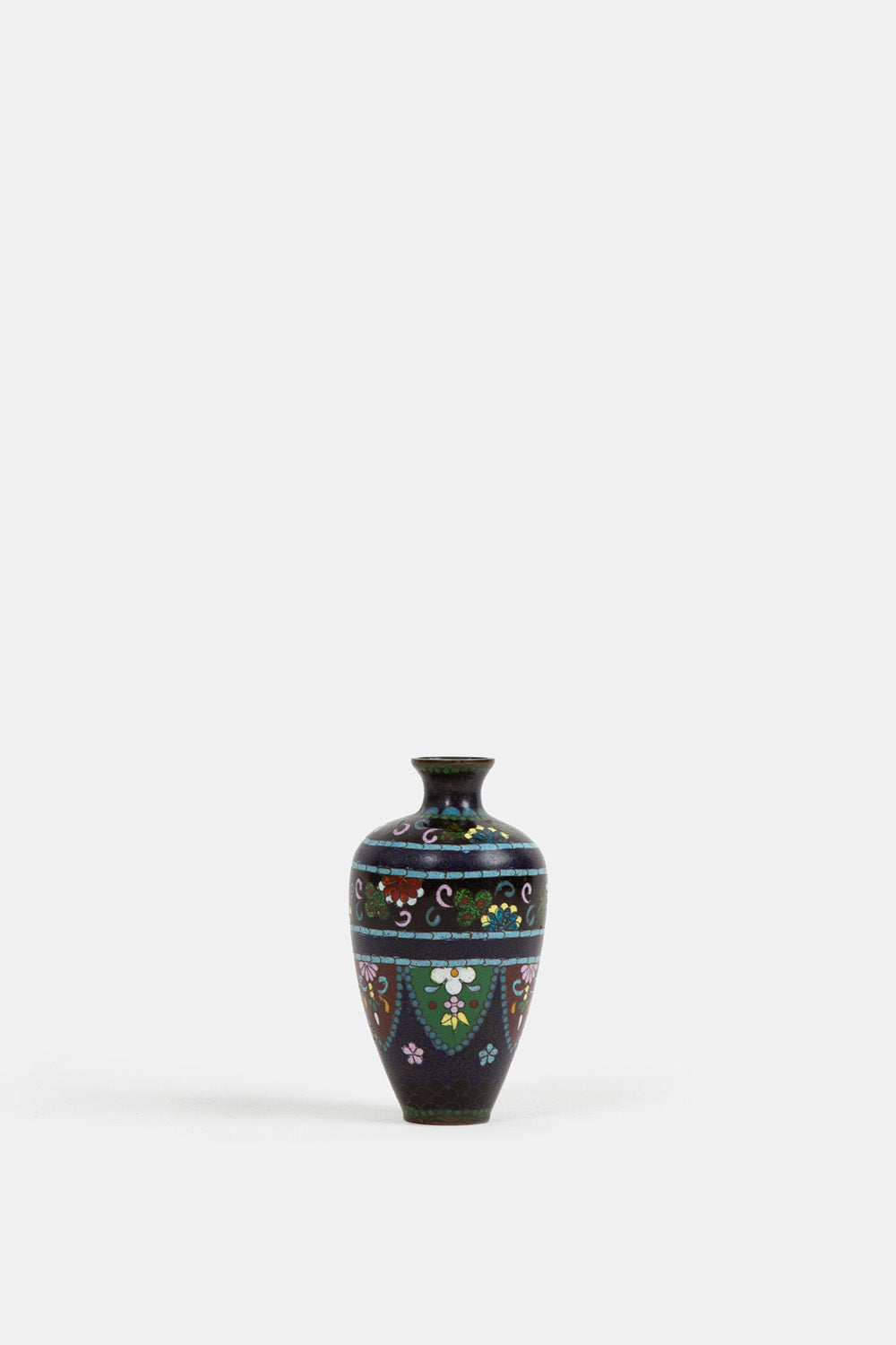 Black Cloisonné Vase