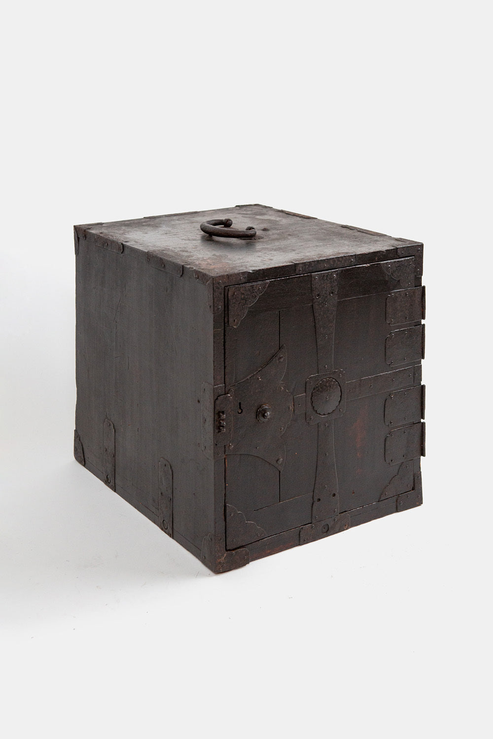 Meiji Period Japanese Ironbound Ship Chest