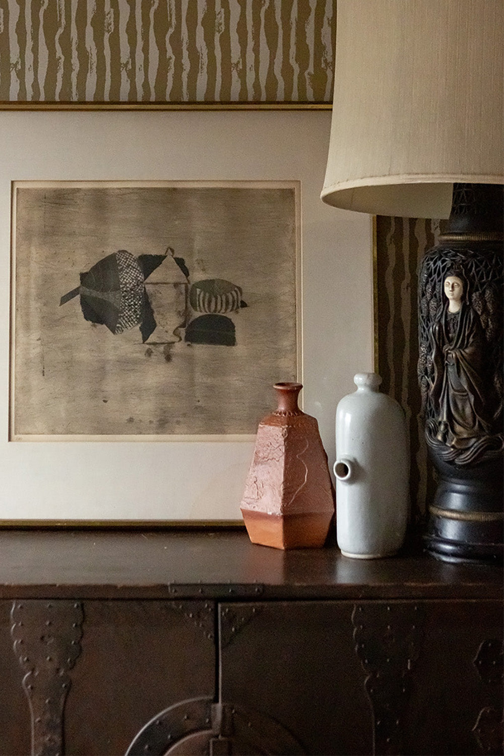 Antique Japanese Textured Vase