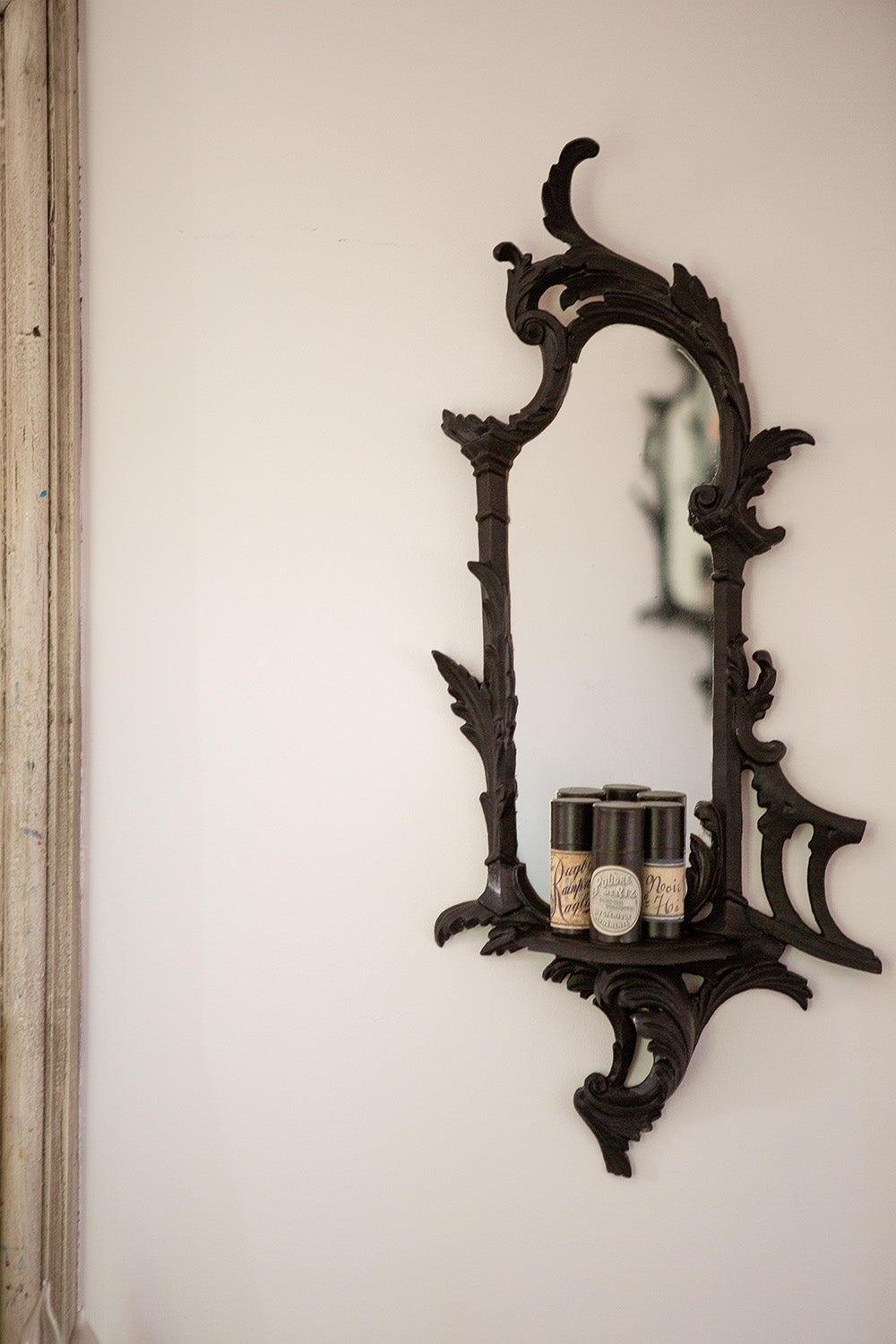 Pair of Ornate Chinese Mirrors