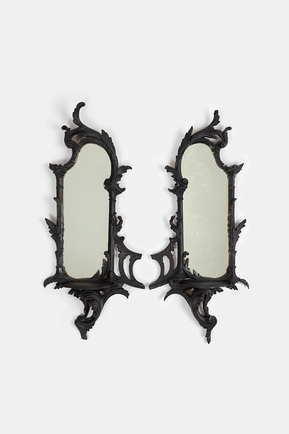 Pair of Ornate Chinese Mirrors