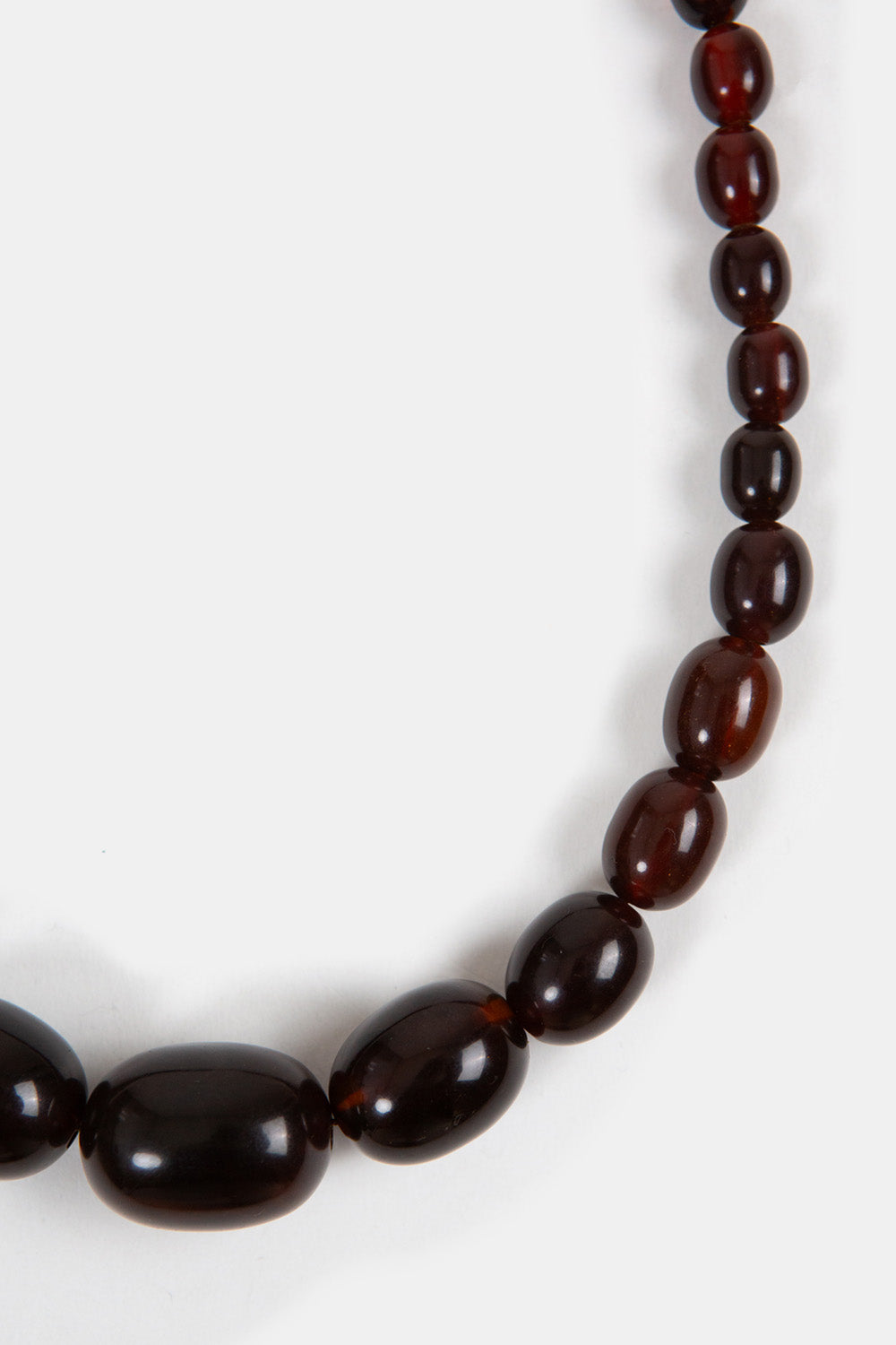 Graduated Amber Bead Necklace