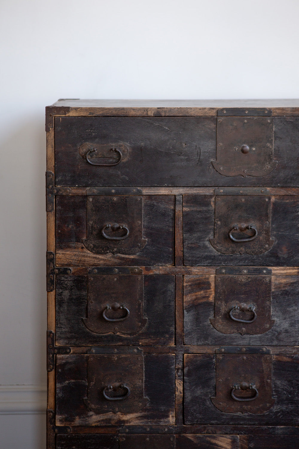 Hardwood and Iron Cabinet