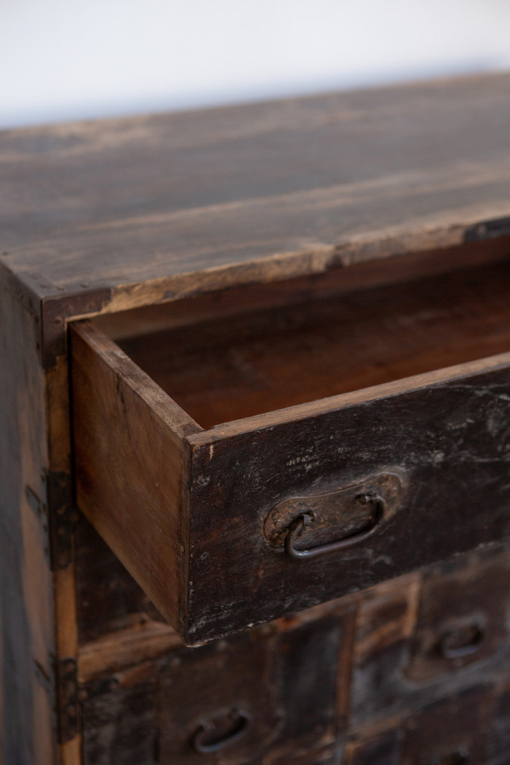 Hardwood and Iron Cabinet