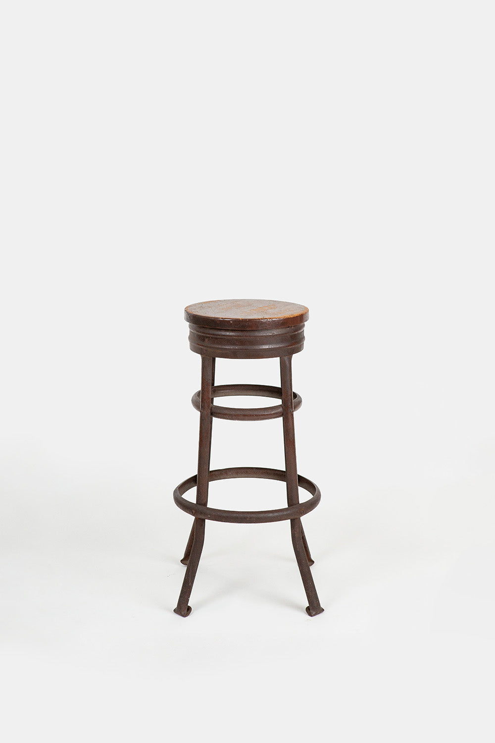 Wood and Metal Stool