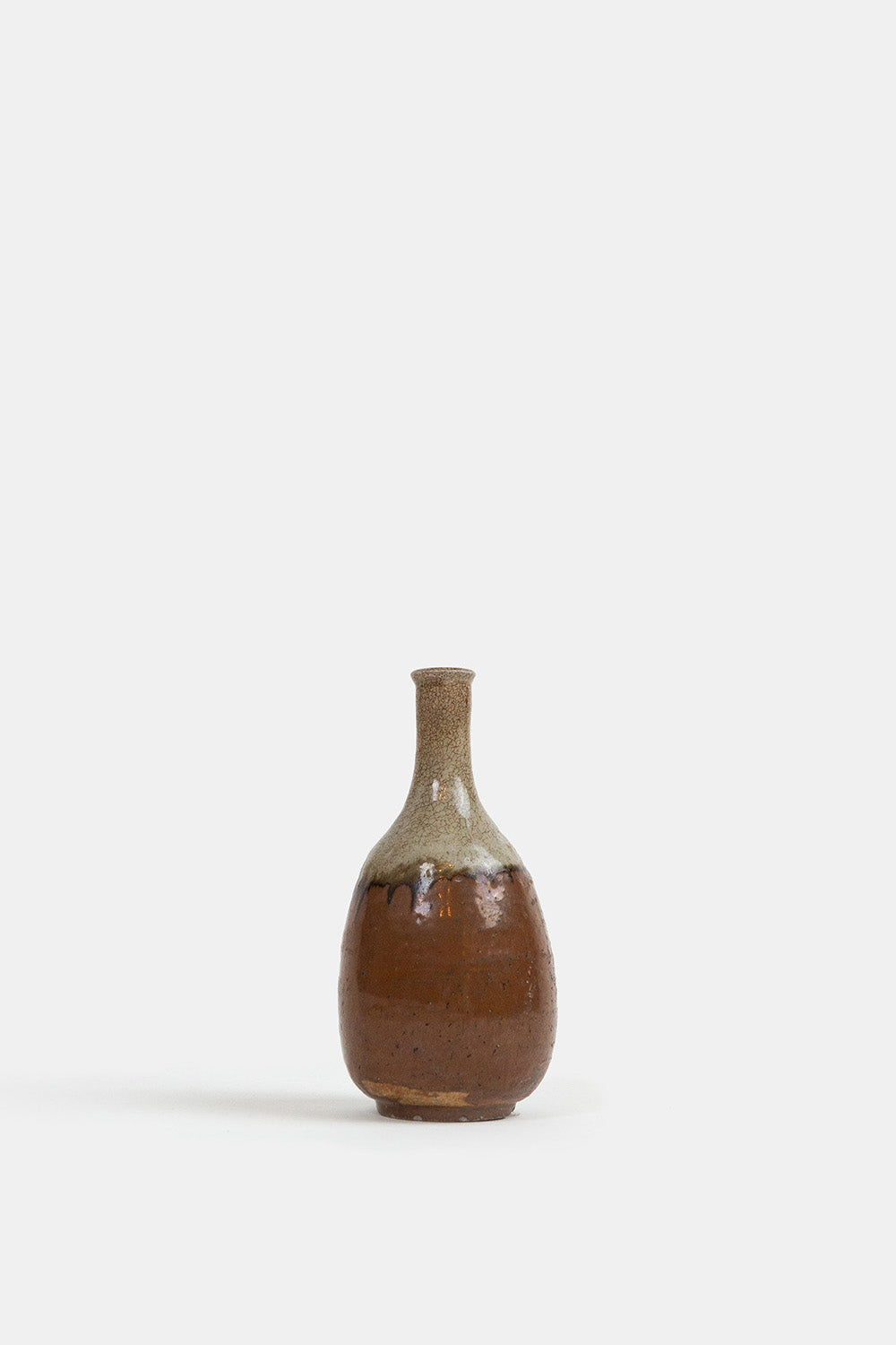 Vintage Japanese Two-Tone Stoneware Vessel