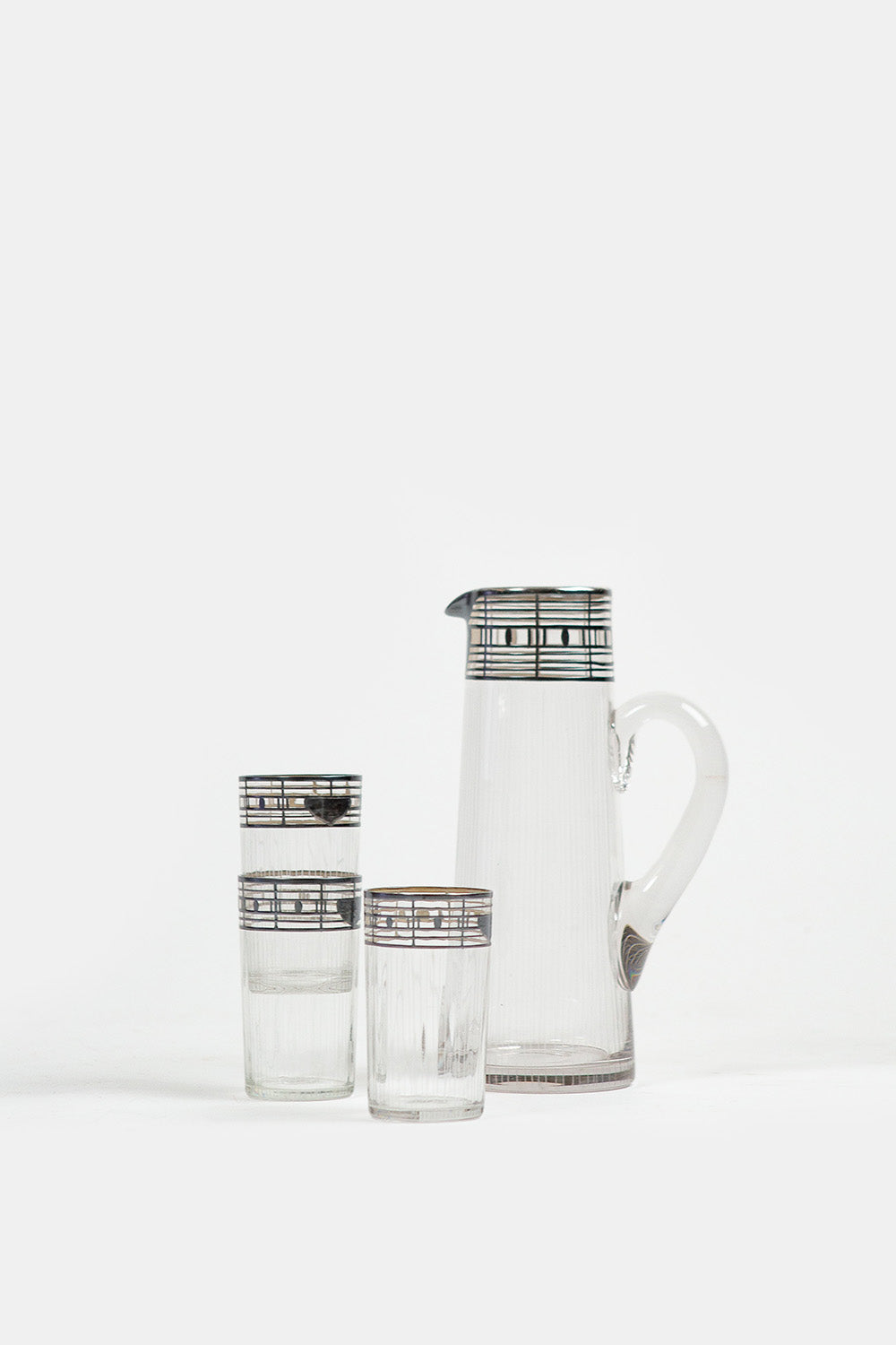 Pitcher and Set of 3 Glasses