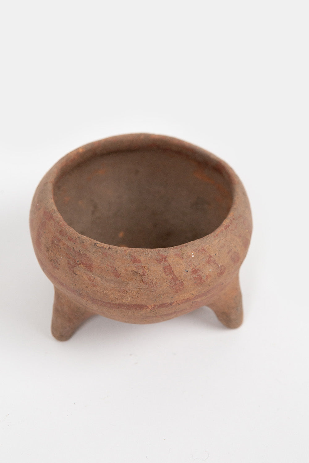 Pre-Columbian Polychrome Decorated Small Footed Vessel
