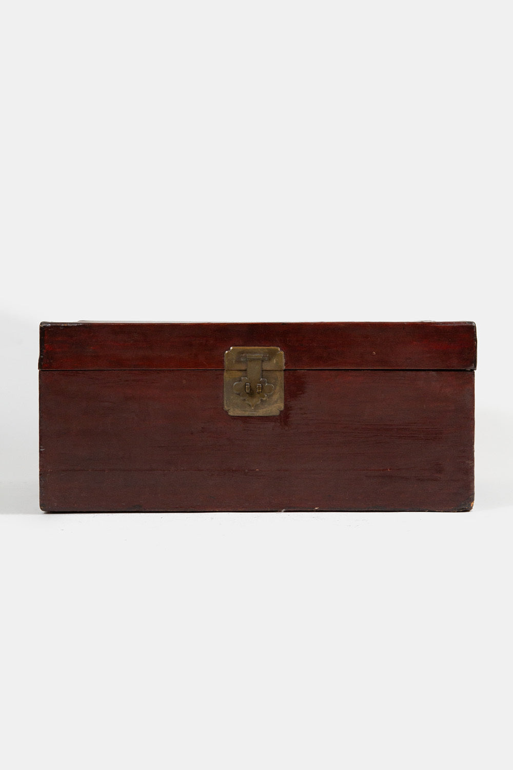 Large Oxblood Lacquered Chest