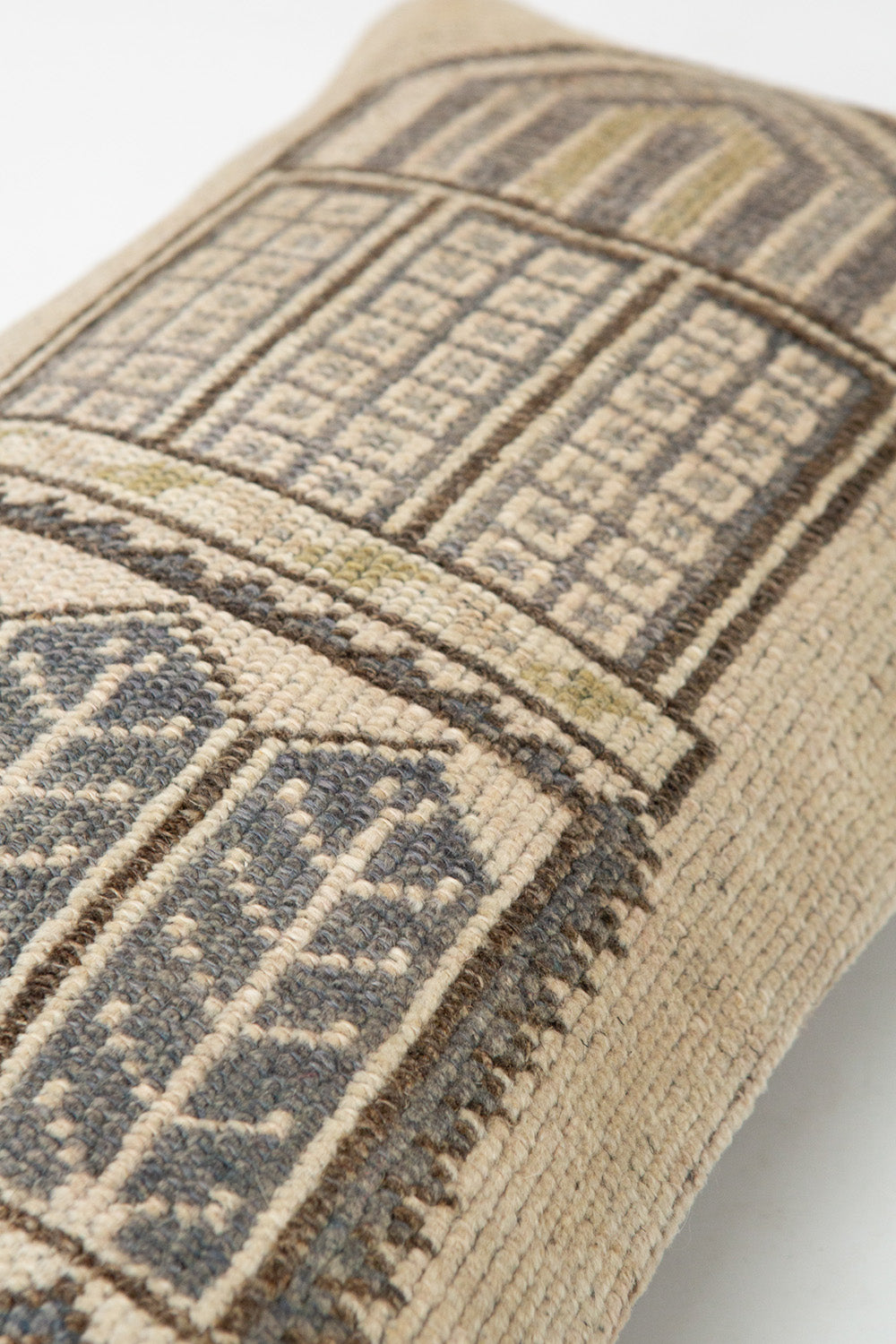 Vintage Turkish Flatweave Throw Pillow In Hayat Agaci