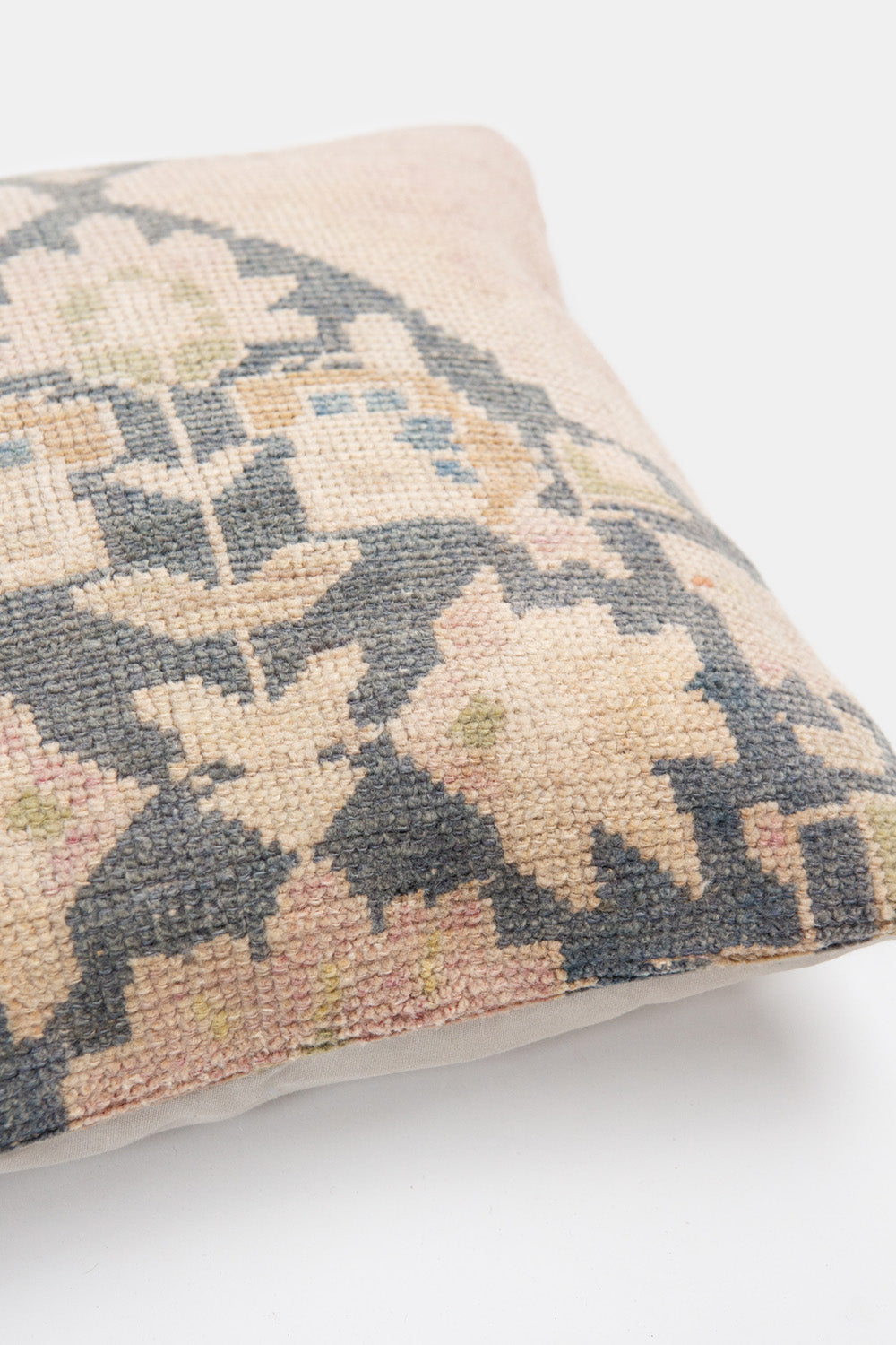Vintage Turkish Flatweave Throw Pillow In Bereket