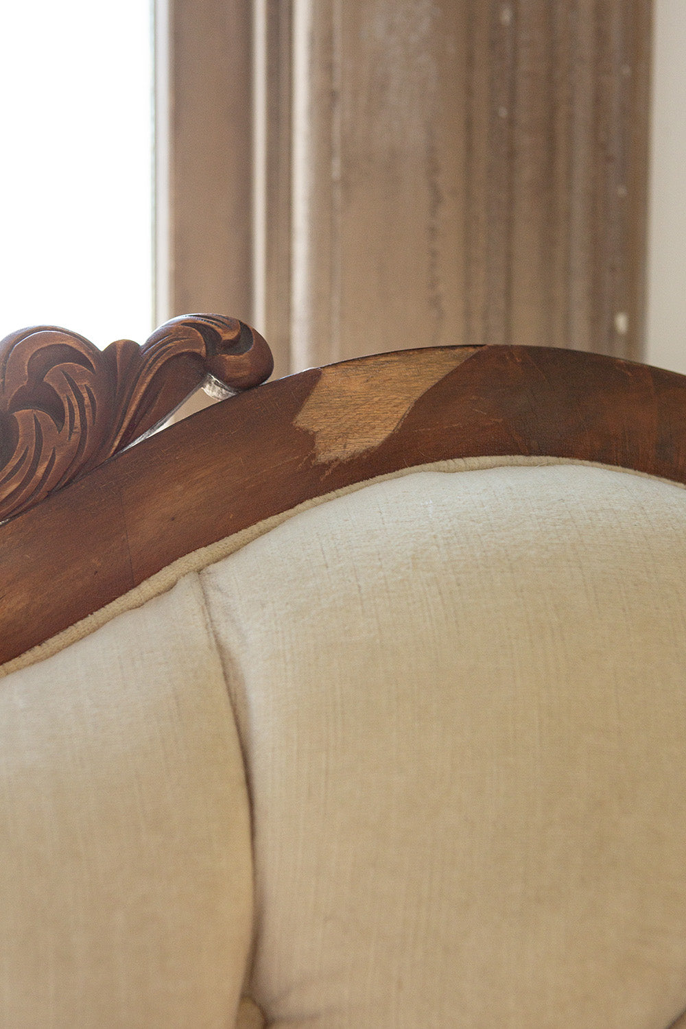 Victorian Velvet Sofa