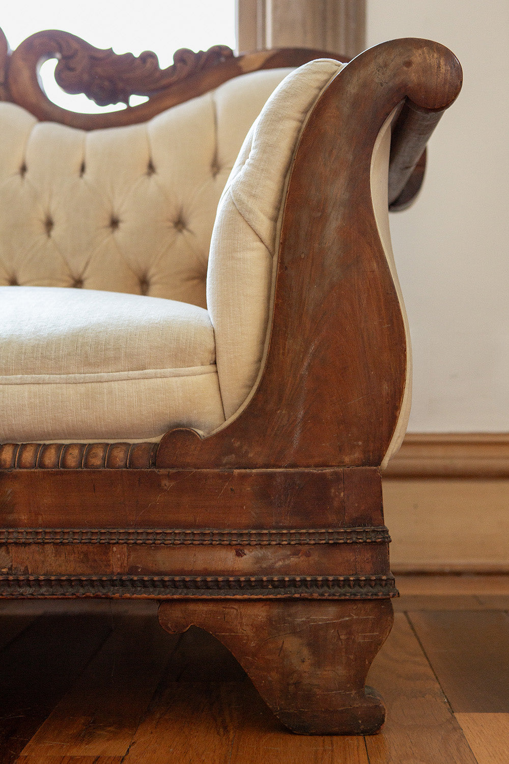 Victorian Velvet Sofa