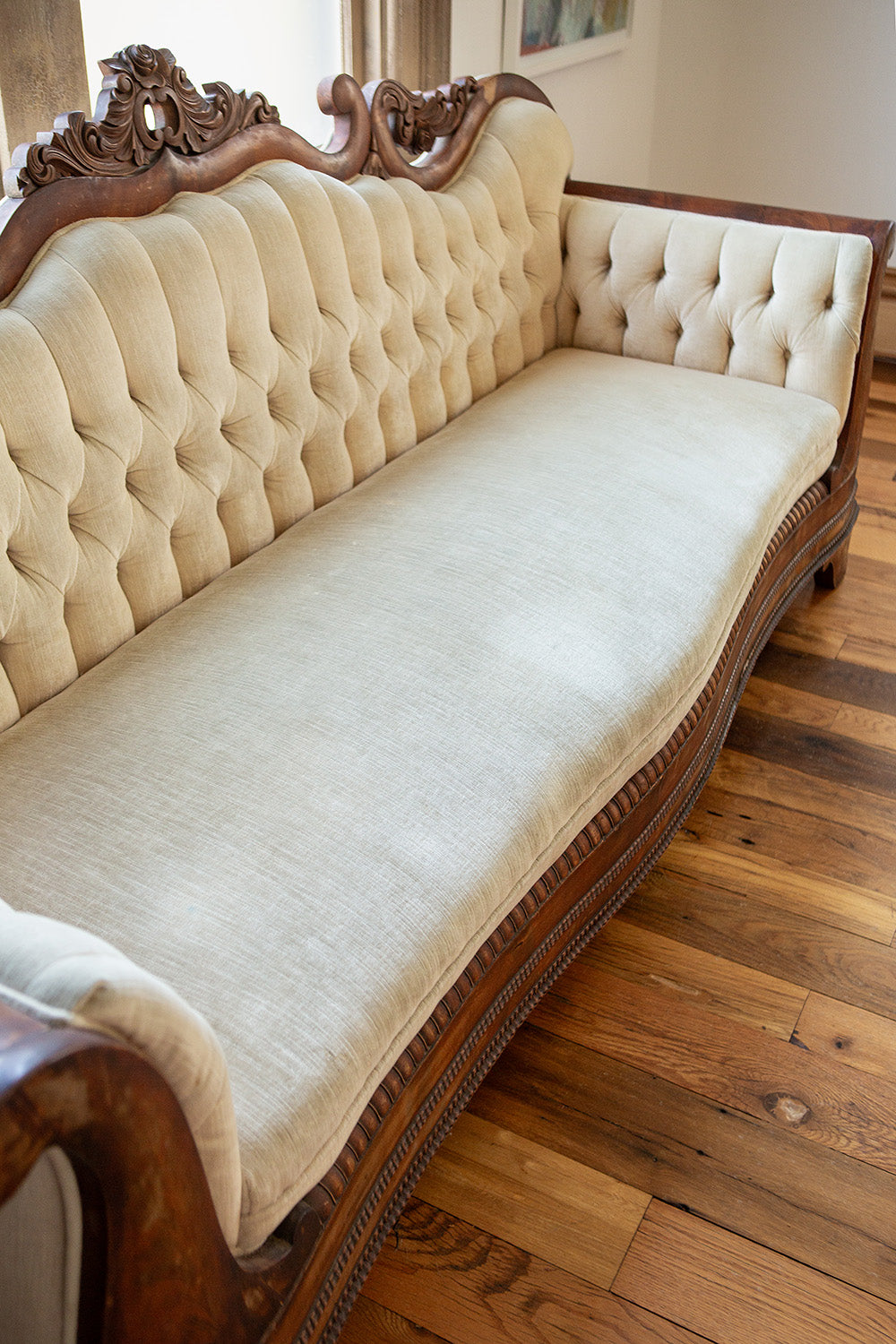 Victorian Velvet Sofa