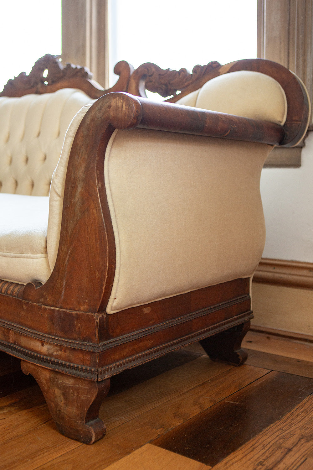 Victorian Velvet Sofa