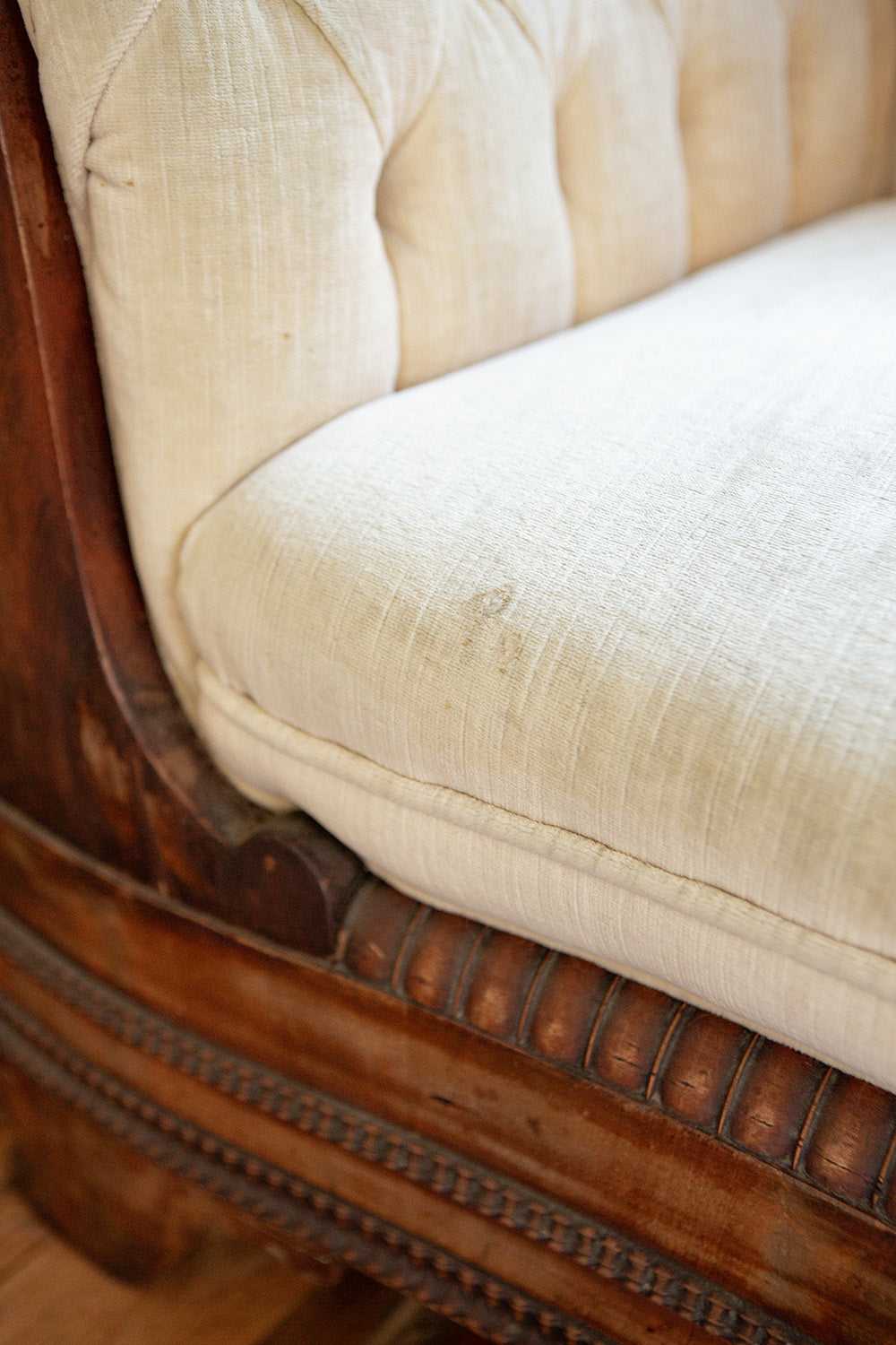 Victorian Velvet Sofa