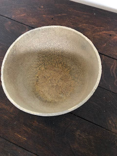 Mid Century Crackled Bowl