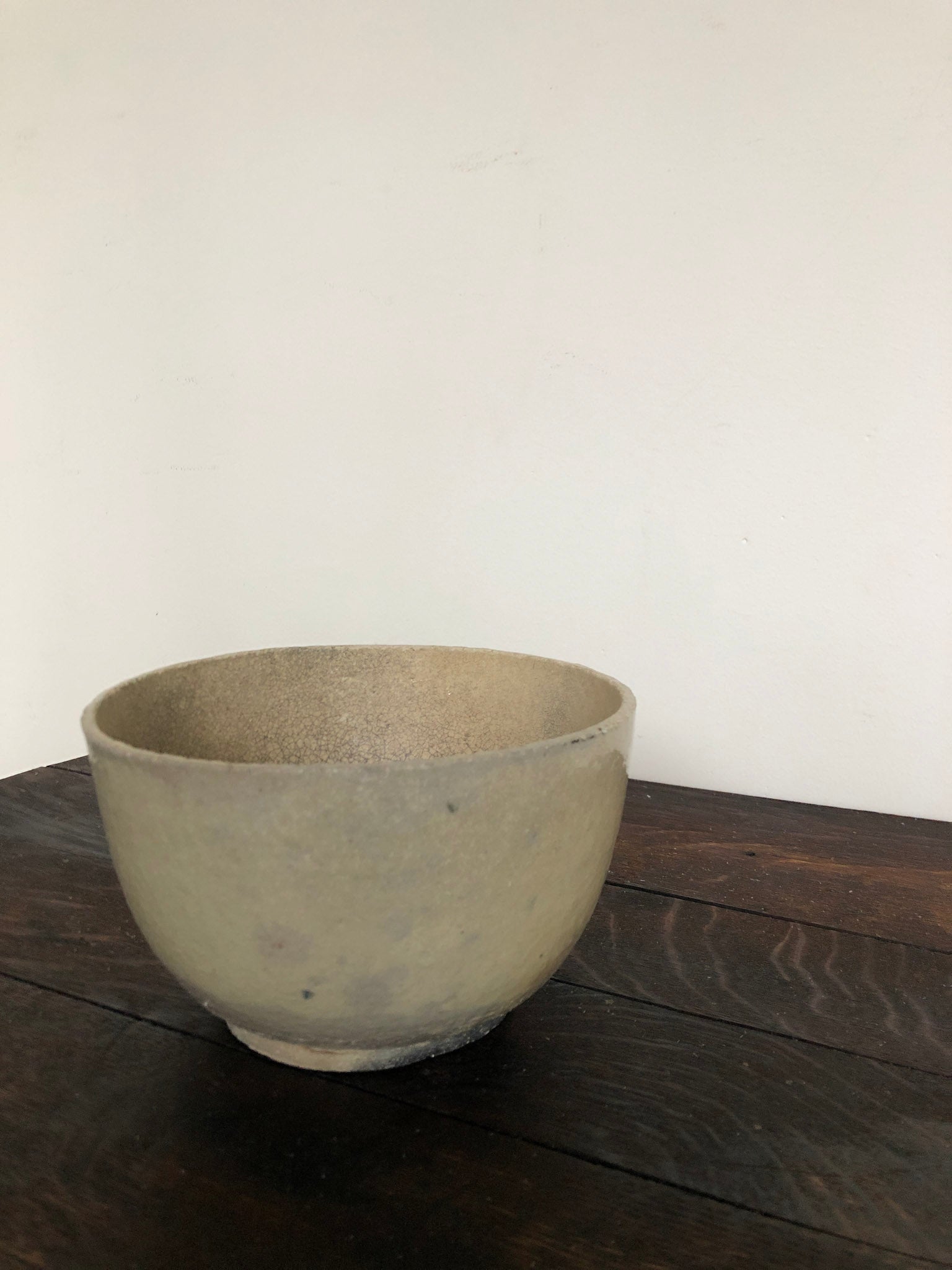 Mid Century Crackled Bowl