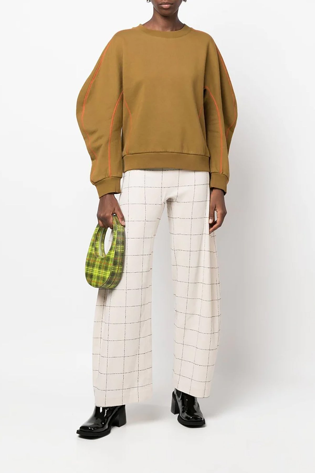 Henrik Vibskov Crackle Sweat in Breen