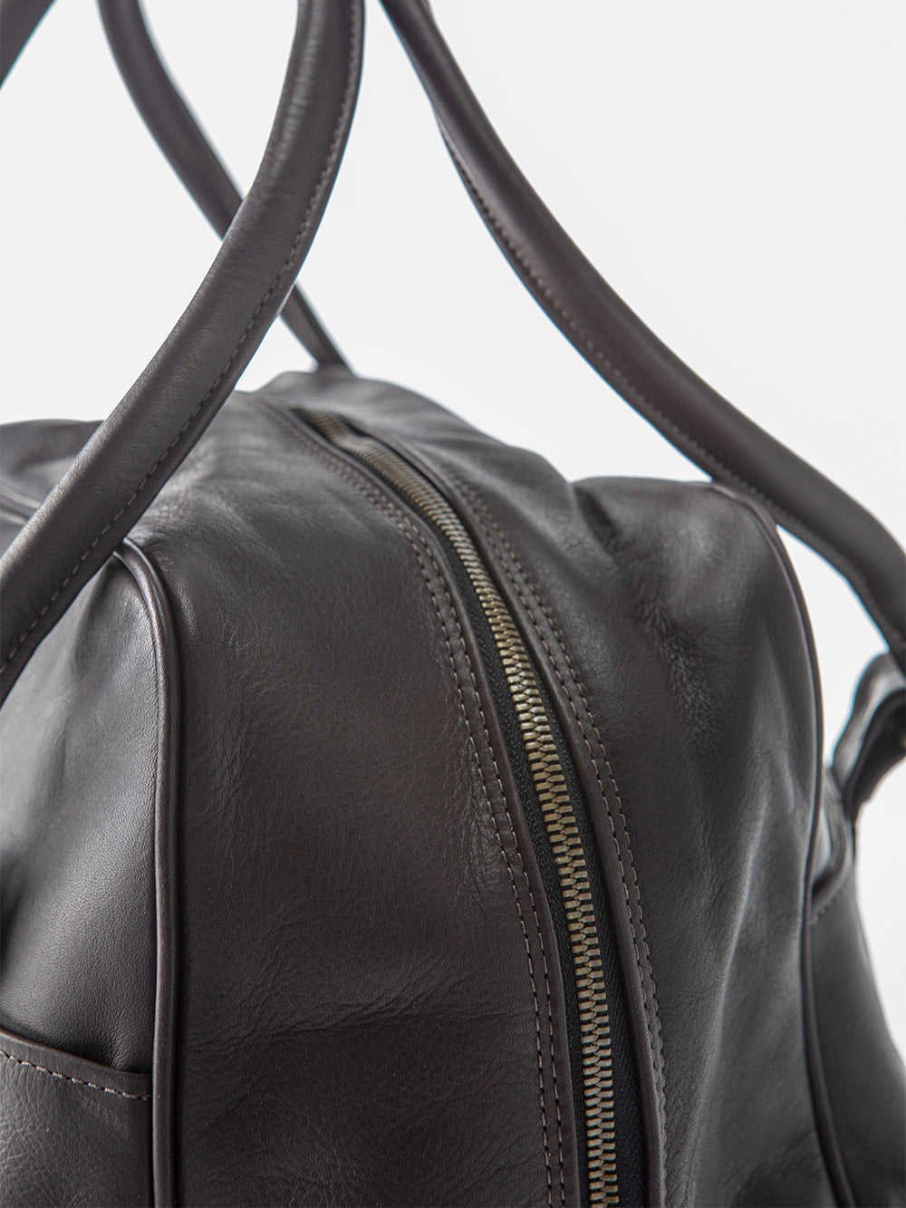 Egon Leather Weekender in Dark Chocolate