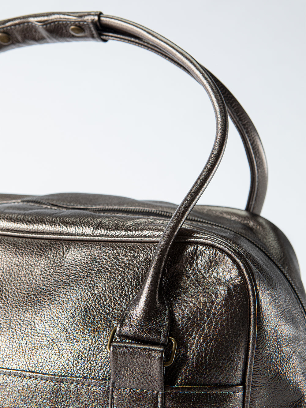 Egon Leather Weekender in Bronze