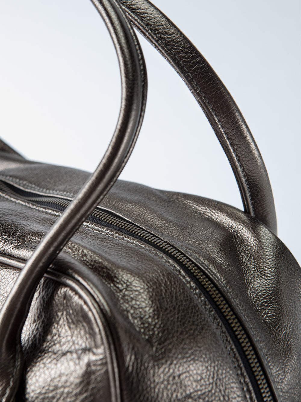 Egon Leather Weekender in Bronze