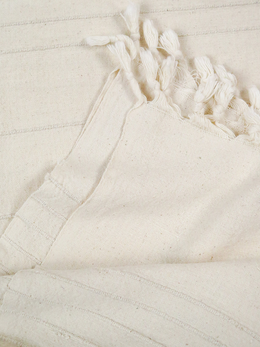 Cotton Fringe Spread in Natural