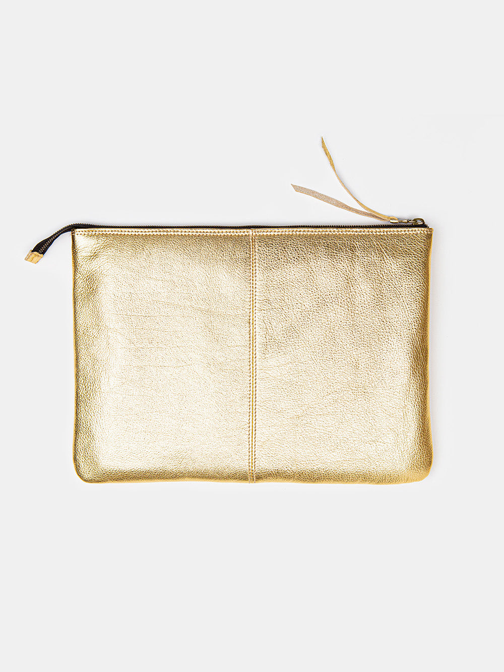 Esben Leather Laptop Folio in Gold