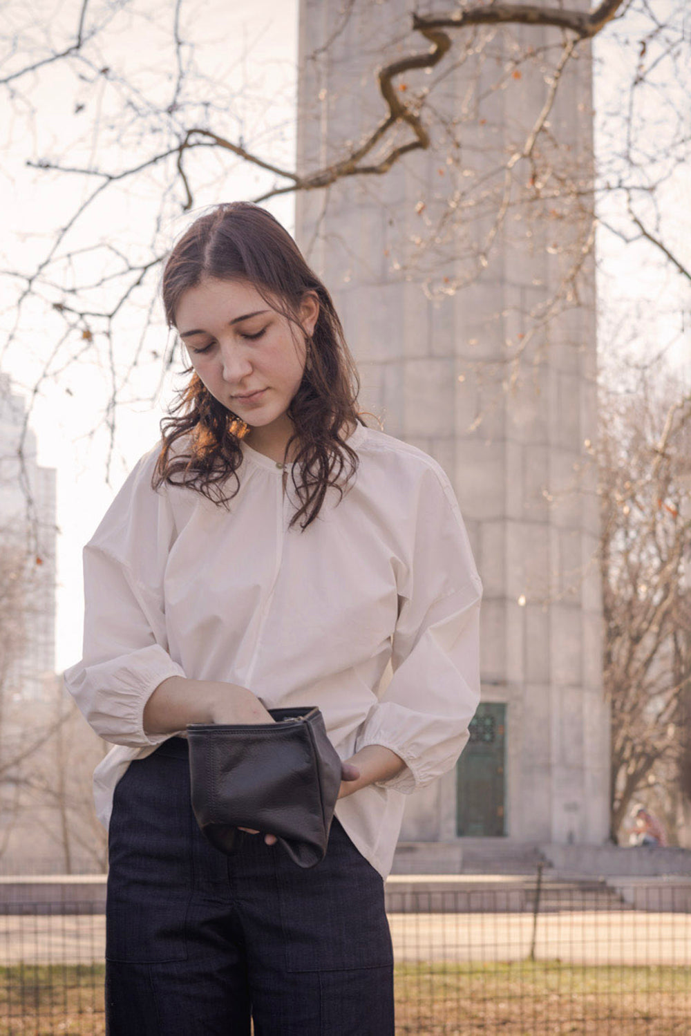 Patricia Cotton Blouse in Ivory