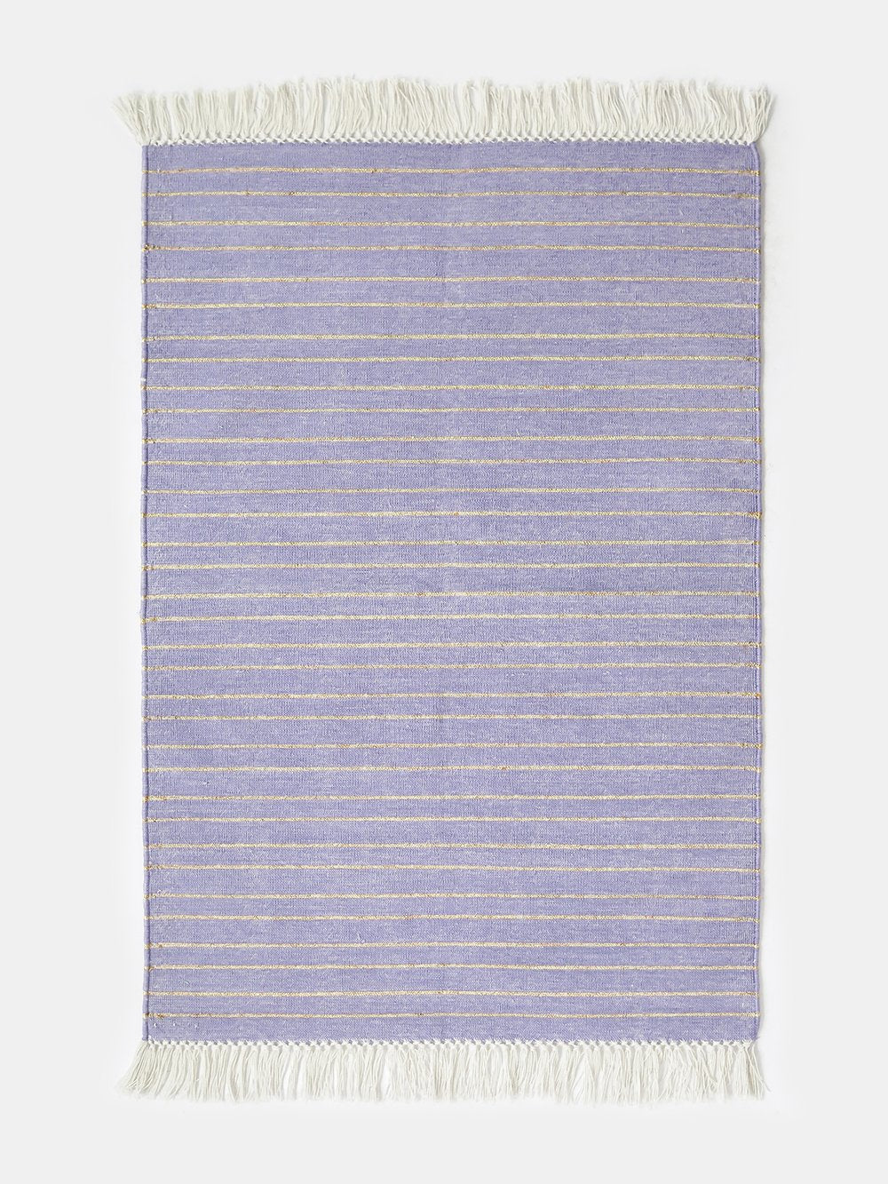 Panja Stripe Rug in Lavender/Gold