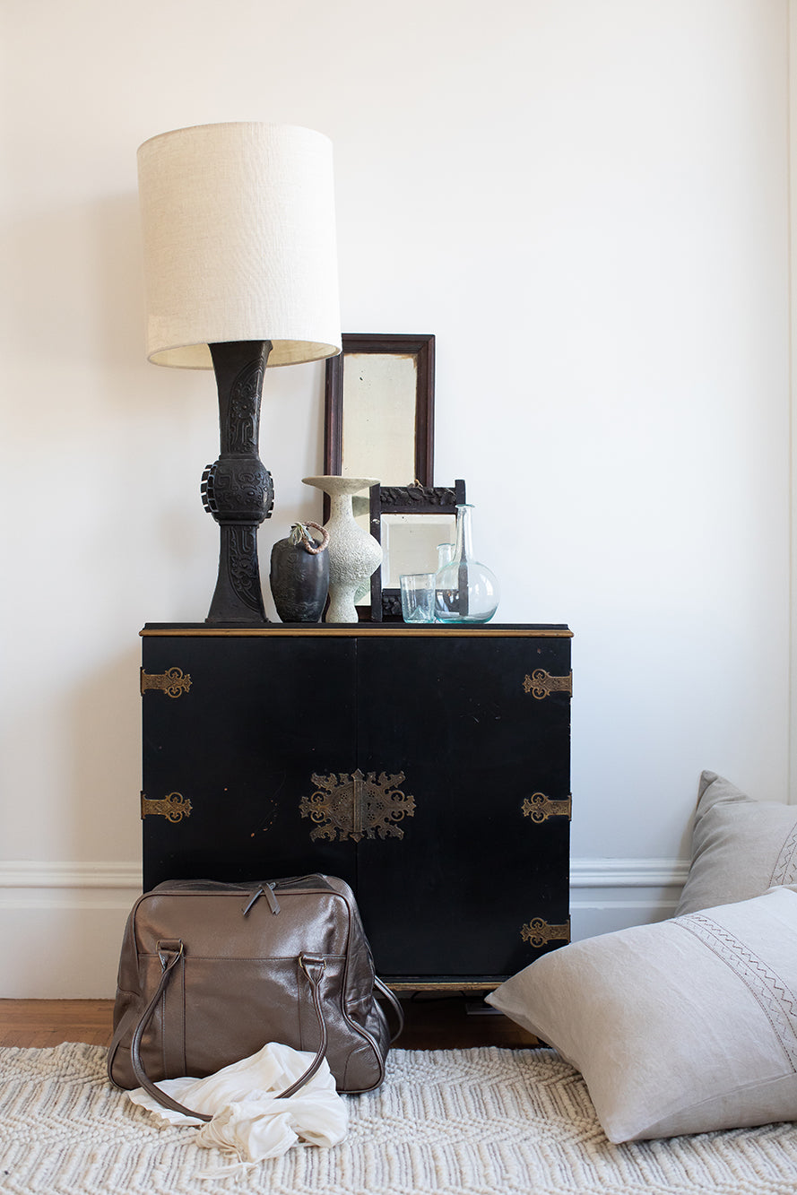 Egon Leather Weekender in Bronze